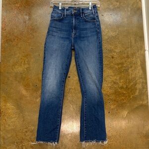 MOTHER Hustler Ankle Fray Jeans